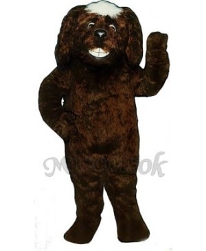 Cute Grinning Dog Mascot Costume