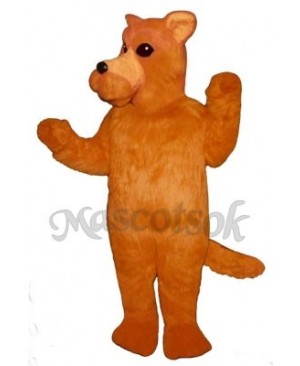 Cute Orange Dog Mascot Costume