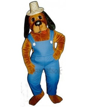 Cute Hoe-Down Hound Dog Mascot Costume