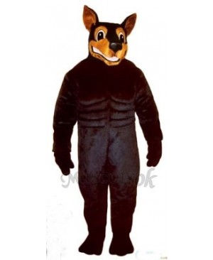 Cute Doberman Dog Mascot Costume