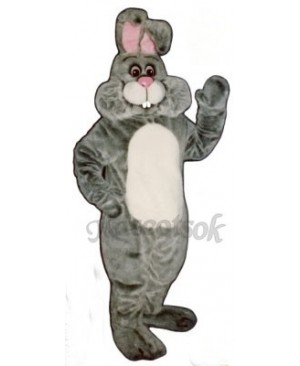 Easter Grey Marshmallow Bunny Rabbit Mascot Costume