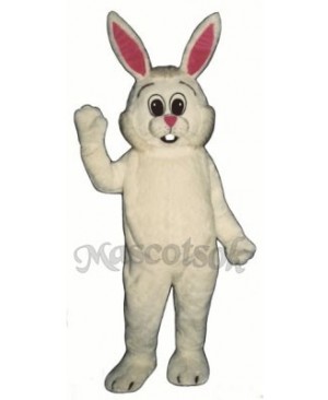Easter Fat Bunny Rabbit Overalls Mascot Costume