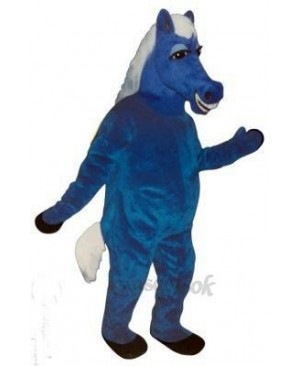 Blue Horace Horse Mascot Costume