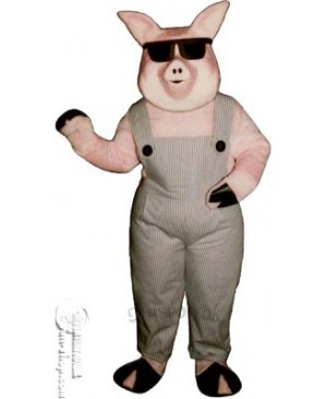 Far-Out Farmer Pig Mascot Costume