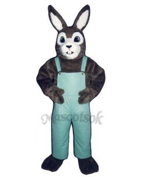 Easter J.R. Bunny Rabbit with Bib Overalls Mascot Costume