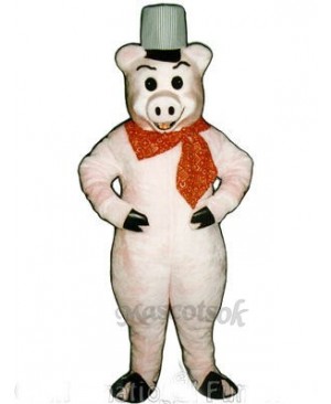 Brick Pig Mascot Costume