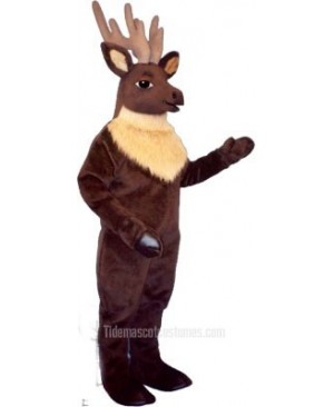 Cute Regal Elk Deer Mascot Costume