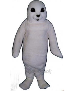 Cute White Baby Seal Mascot Costume