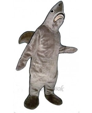 Cute Shark Mascot Costume