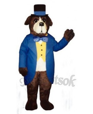 Cute Stanley Bernard Dog Mascot Costume