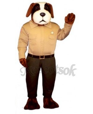 Cute Sheriff Snoop Dog Mascot Costume