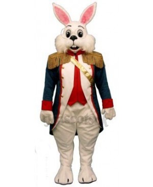 Cute Easter Colonel Wendall Bunny Rabbit Mascot Costume