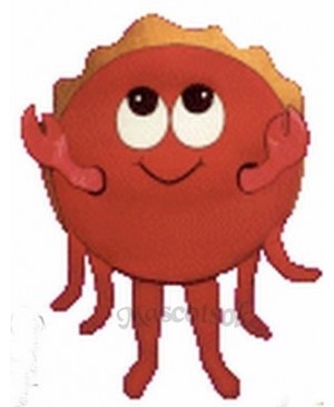 Cute Happy Crab Mascot Costume