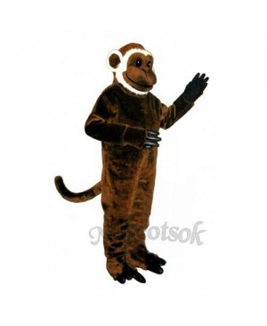 Cute Bearded Monkey Mascot Costume