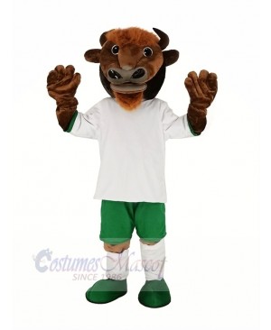 Brown Buffalo Bison Mascot Costume Animal