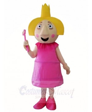 Ben & Holly's Little Kingdom Holly Thistle Pink Fairy Mascot Costumes 