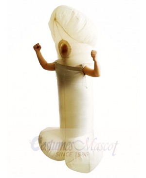 White Willy Cock Dick Sexy Penis Inflatable Halloween Christmas Costumes for Adults
