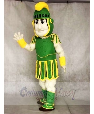 Green and Yellow Spartan Trojan Knight Sparty Mascot Costumes Fancy Carnival Cosplay