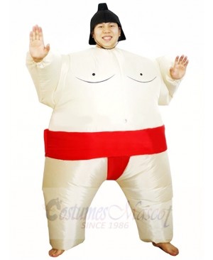 Red Japanese Fat Man Sumo Inflatable Halloween Christmas Costumes for Adults