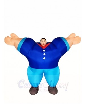 Blue Sailor Inflatable Halloween Christmas Costumes for Adults