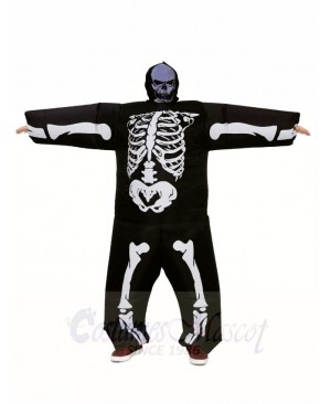 Skeleton Skull Inflatable Halloween Christmas Costumes for Adults