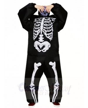 Skeleton Skull Inflatable Halloween Christmas Costumes for Adults