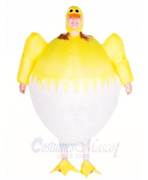 Yellow Chicken Egg Inflatable Halloween Christmas Costumes for Adults