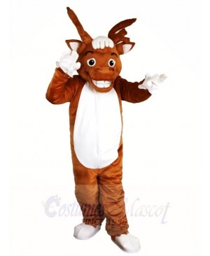 Brown Elk Wapiti Moose Mascot Costumes Animal