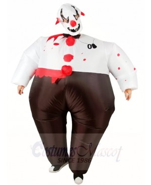 Evil Clown Inflatable Halloween Christmas Holiday Costumes for Adults