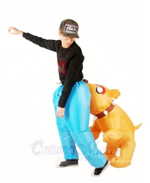 Biting Bulldog Bites Men Inflatable Halloween Xmas Costumes for Adults