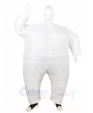 White Full Body Suit Inflatable Halloween Christmas Costumes for Adults