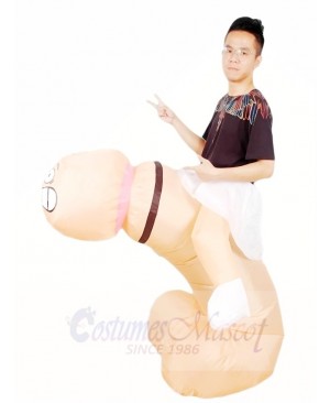 Ride on Penis Dick Inflatable Halloween Christmas Costumes for Adults