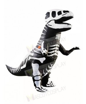 Skeleton T-REX Skull Dinosaur Inflatable Halloween Christmas Costumes for Adults