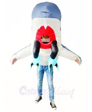 Ate by Shark Inflatable Halloween Blow Up Costumes for Adults