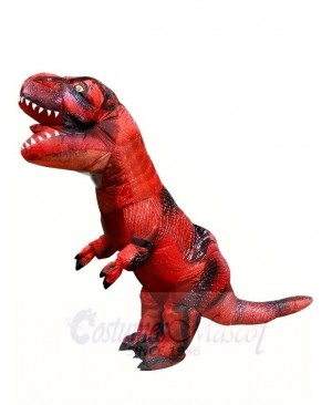 Red Tyrannosaurus T-REX Dinosaur Inflatable Halloween Christmas Costumes for Adults