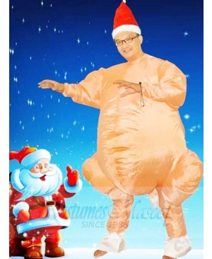 Roast Turkey Inflatable Halloween Thanksgiving Blow Up Costumes for Adults