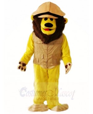 Brown Lion Mascot Costumes Animal 