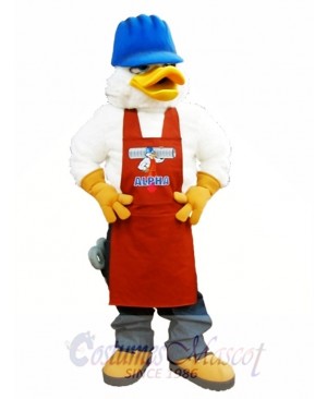 Alpha Duck Mascot Costume White Canada Duck Mascot Costume