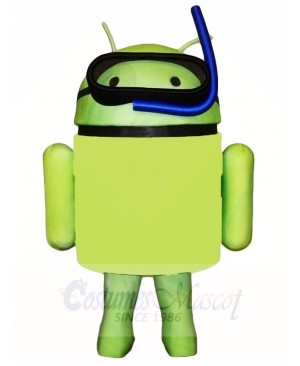 Android with Snorkel Mascot Costumes  