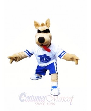 Dog with Sunglasses Mascot Costume Beach Buddy Dog Mascot Costumes Animal 