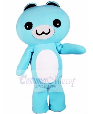 Light Blue Cartoon Bear Mascot Costumes