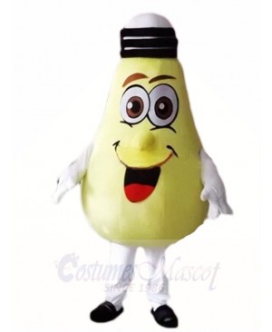 Big Yellow Lamp Light Bulb Mascot Costumes