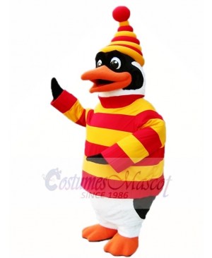 Red and Yellow Penguin Mascot Costumes Animal