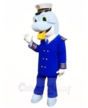 Caption Blue Dolphin Mascot Costumes Sea