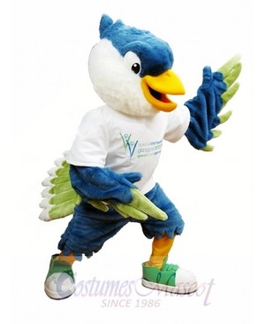 Royal Blue Head Bird Mascot Costumes