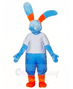 Blue Rabbit Mascot Costumes Bunny Hare Animal