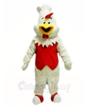 Vivid White Hen Mascot Costumes Poultry