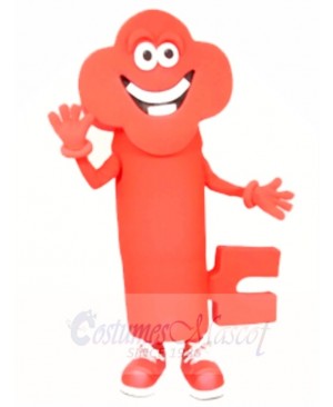 Red Happy Key Mascot Costumes Tool