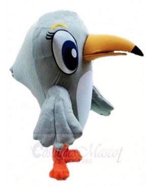 Grey Woodpecker Bird Mascot Costumes Animal