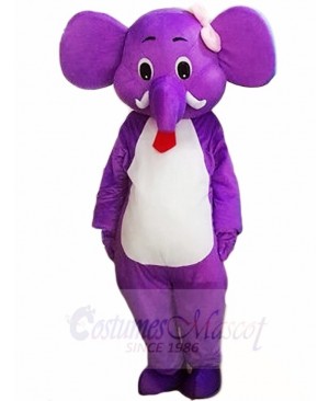 Purple Elephant Mascot Costumes Animal 